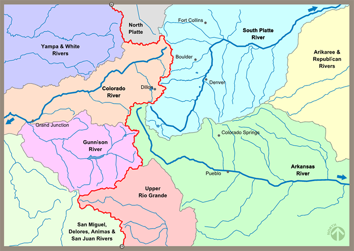 科罗拉多水地图